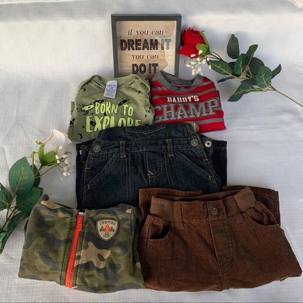 Carte’s Arizona Baby Clothing 3-6 Months Jeans Cutie Pie Bundle Lot 5 Pieces.
